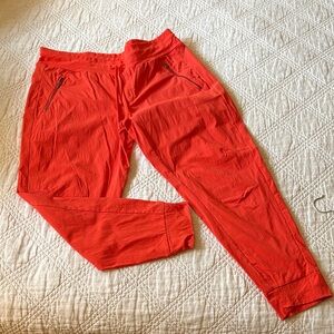 Orange Athleta size 16 jogger pants